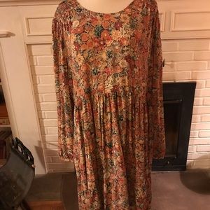 Peruvian Connection Vintage Blooms Dress XL